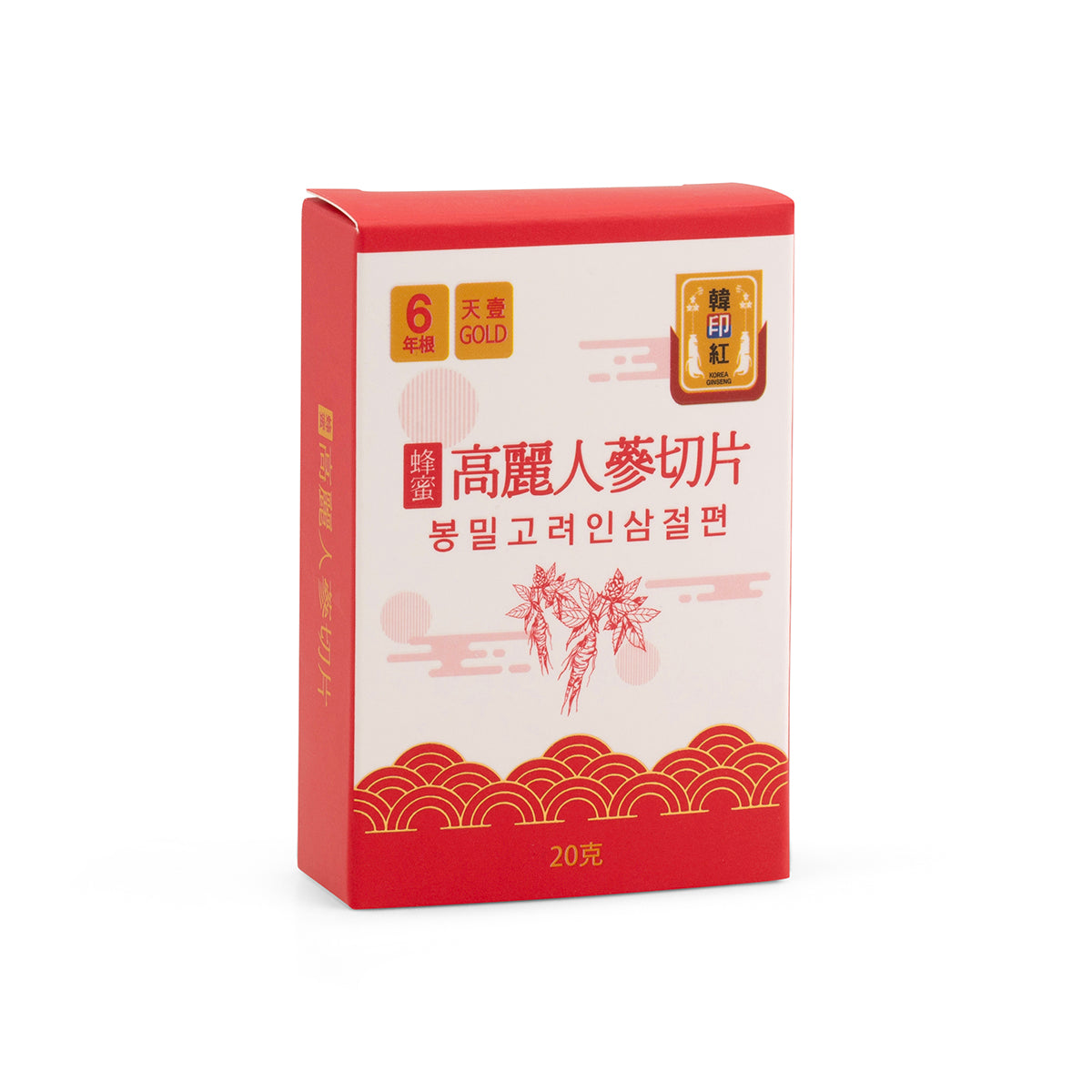 Tranches de ginseng coréen Hanyinhong au miel 20g