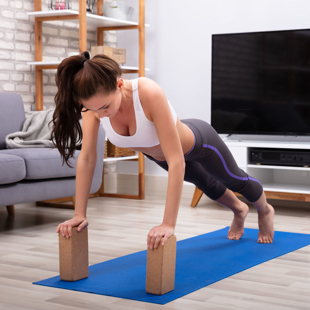 Generic High Density Cork Yoga Block Pilates Brick Not Specified